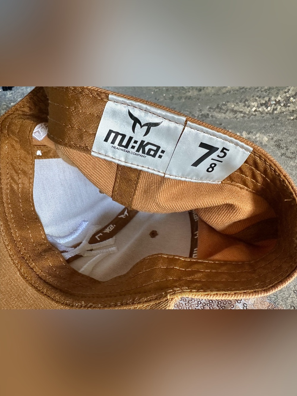 Mika Headwear Company Caramel Brown Snapback Hat with White Logo - Picture 10 of 14